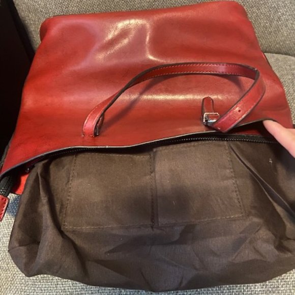 Brand New Burgundy Purse/Shoulder Bag from Bali - Picture 5 of 12